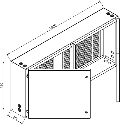 RXD 36 bay auxiliary circuits cubicle