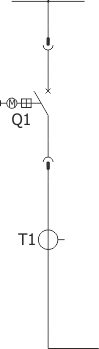 Structural diagram - Bus coupler bay - cubicle with circuit breaker