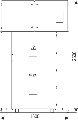 Front panel - Bus coupler bay - cubicle with circuit breaker