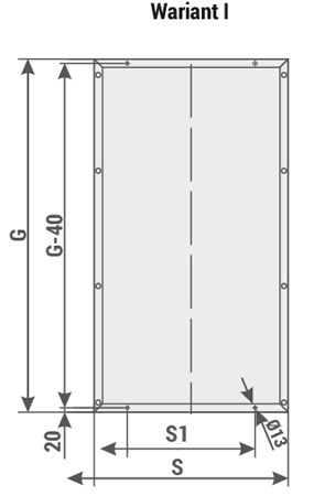 RELF switchgear load-bearing/installation frame