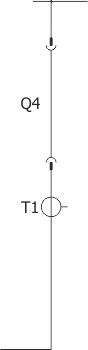 Structural diagram RELF ex - Bus coupler bay - cabinet with short-circuiting device