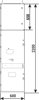 Front panel RELF - Voltage metering bay