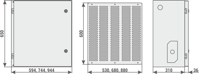 RELF bay auxiliary circuits cubicle - version I