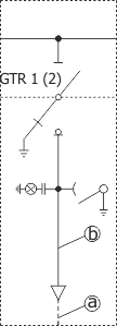 Electrical diagram Rotoblok - Feeder bay with manual drive