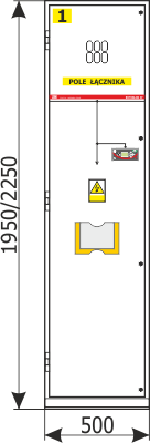 Cross-section Front view Rotoblok - switch bay