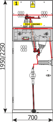 Cross-section Front view Rotoblok - feeder bay