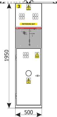 Front view Rotoblok SF - metering bay