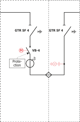 Electrical diagram Rotoblok SF - bus coupler bay