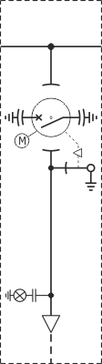 Rotoblok VCB - Device operating positions - Earthed position