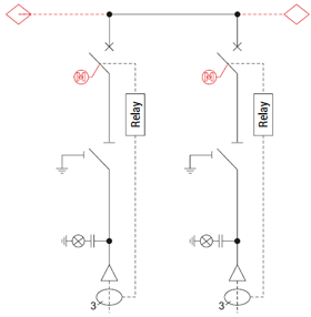 WW configuration (2 circuit breaker feeders)