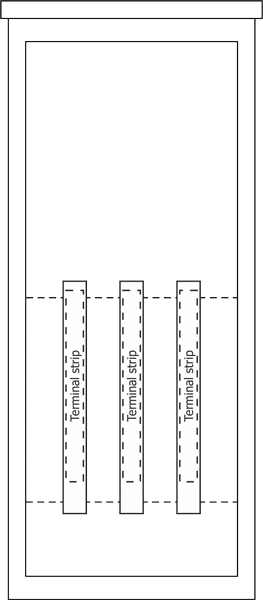 Z1 type back cable cabinet