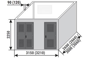 Obudowy betonowe MRw-b2(pp) (3,15x2,6 ··· 3,21x3,06)