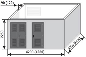 Obudowy betonowe MRw-b(pp) 20/630-3 (4,2x2,35 ··· 4,26x2,41)