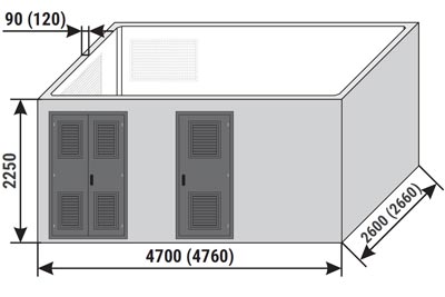 Obudowy betonowe MRw-b(pp) 20/630-4 (4,7x2,6 ··· 4,76x2,66)