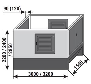 Obudowy betonowe Mzb2 (3,0/3,2x1,5)