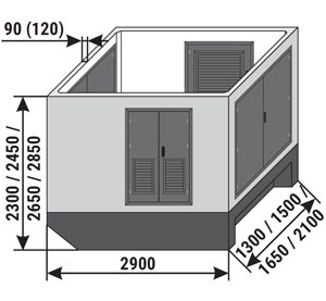 Obudowy betonowe Mzb2 (2,9x1,3/1,5/1,65/2,1)