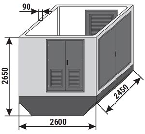 Obudowy betonowe Mzb2”b” (2,6x2,45)