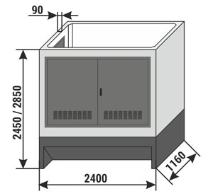 Obudowy betonowe ZK-SN (2,4x1,16)