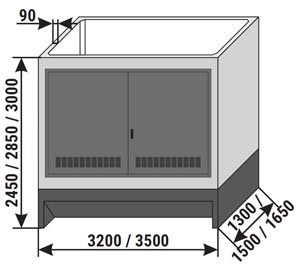 Obudowy betonowe ZK-SN (3,2/3,5x1,3/1,5/1,65)