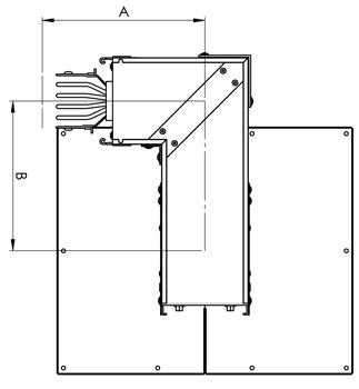 glowica element podwojny katowy pion poziom 1